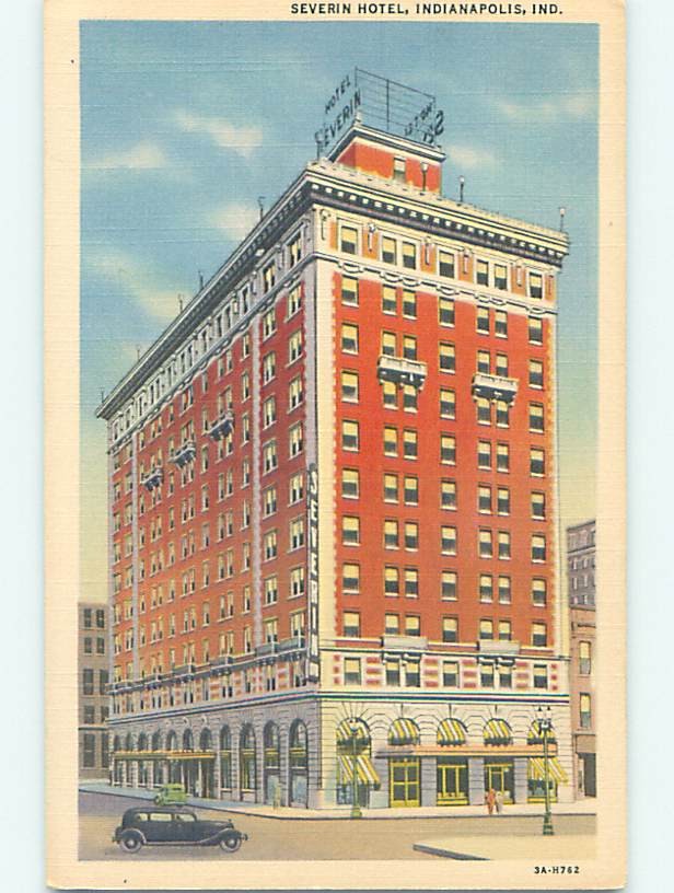 Unused Linen SEVERIN HOTEL Indianapolis Indiana IN  q7090