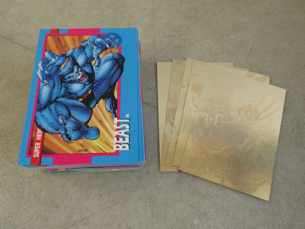 1992 Impel Uncanny X-Men Trading Cards 1-100 Card Set + Jim Lee Subset