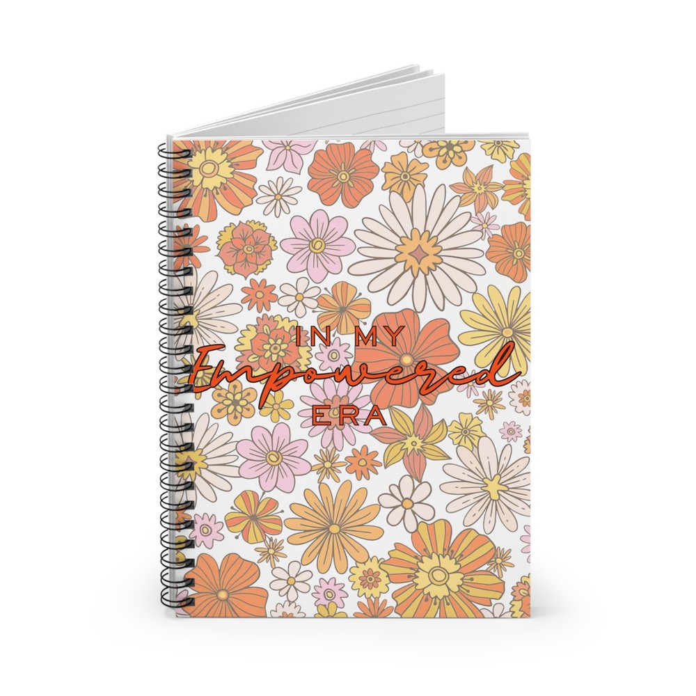 Empowered Era Floral Spiral Notebook | Ruled Journal
