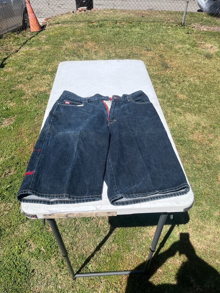 Vintage Ecko Complex Denim Foundry Baggy Y2K Jean Shorts Size 36