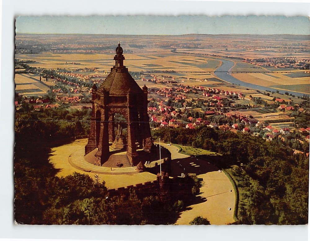 Postcard Kaiser Wilhelm Denkmal Porta Westfalica Germany