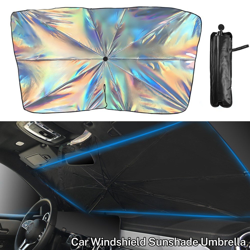 Foldable Car Front Windshield Sun Shade Umbrella Window Sunshade Visor  Cover.