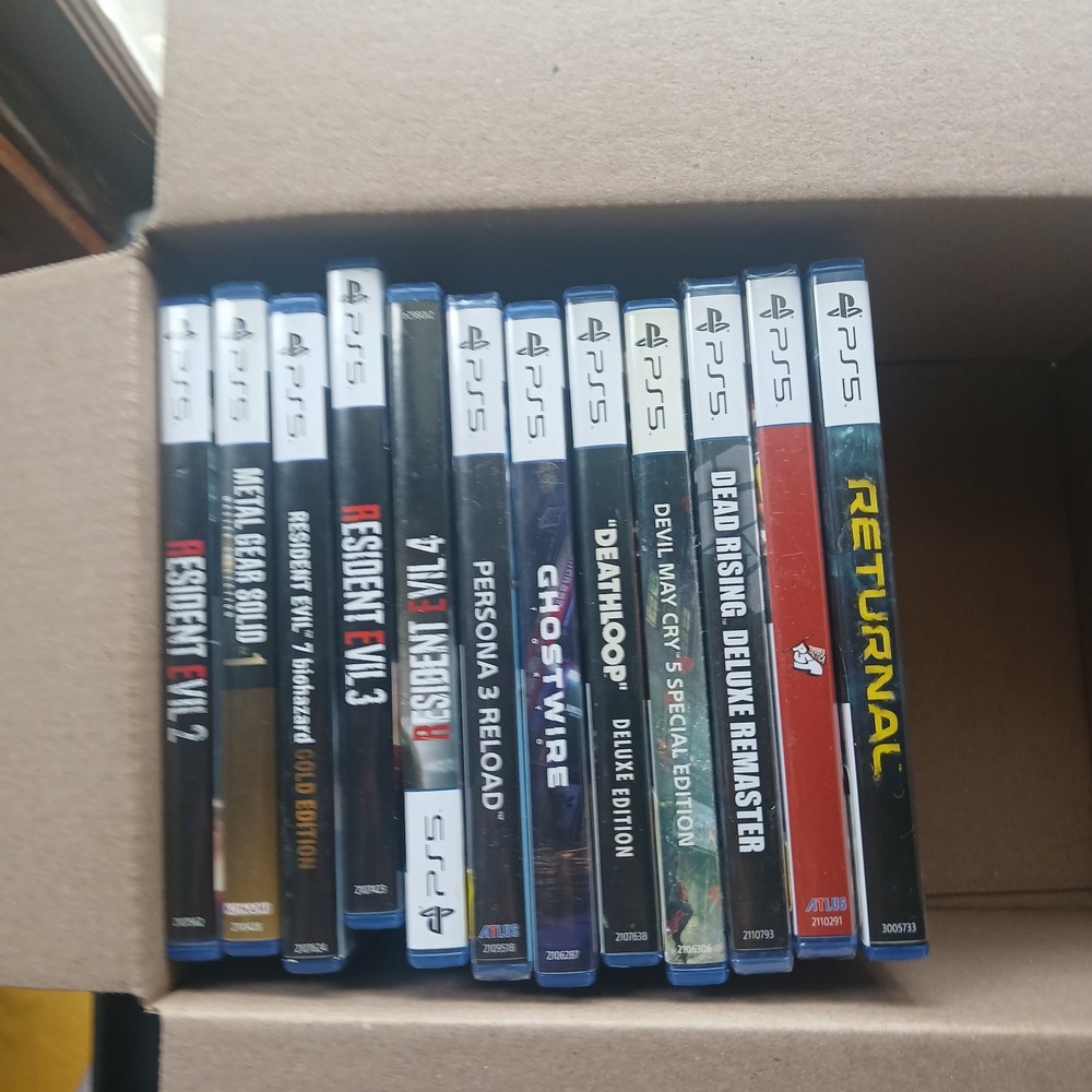 Sony PlayStation 5 Games Lot. Resident Evil, Persona, Dead Rising And Others.
