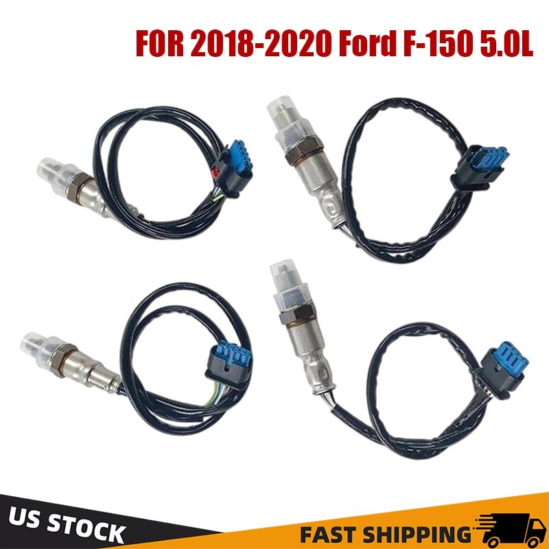 Set of 4 Oxygen O2 Sensor For 2018-2020 Ford F-150 5.0L Upstream&Downstream