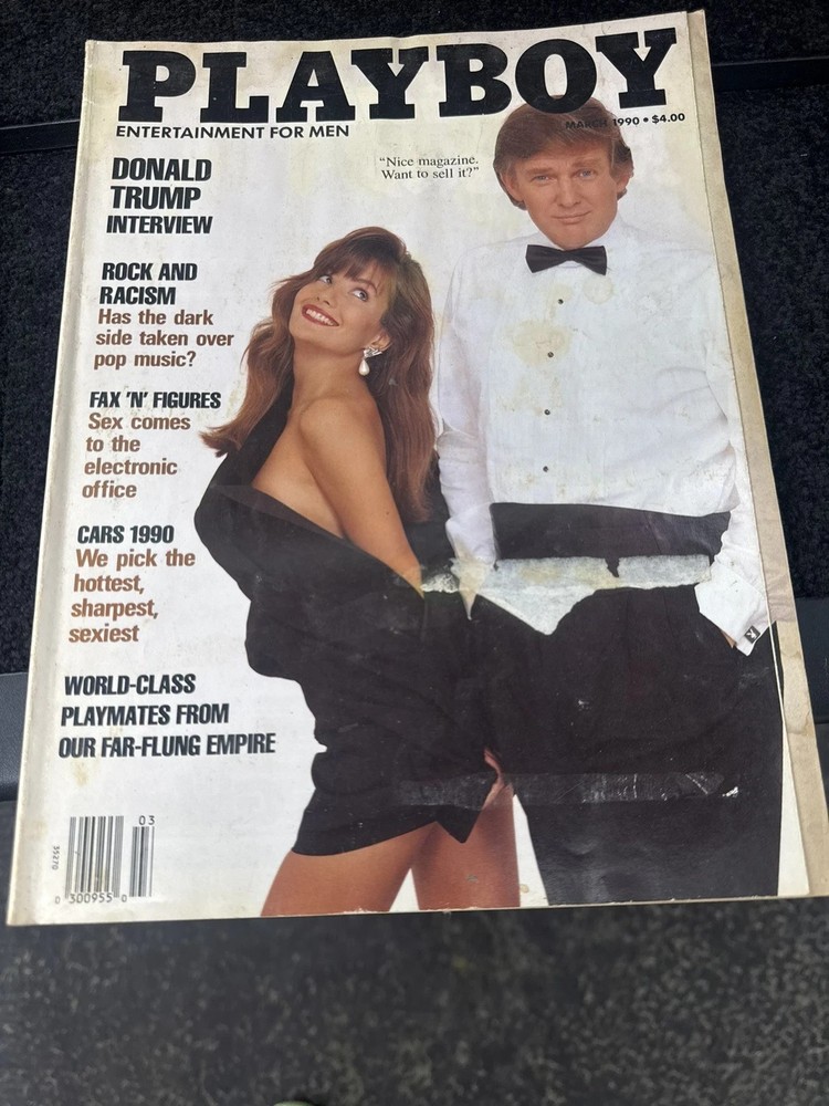 Playboy Magazine March 1990 Donald Trump Very Good Condition