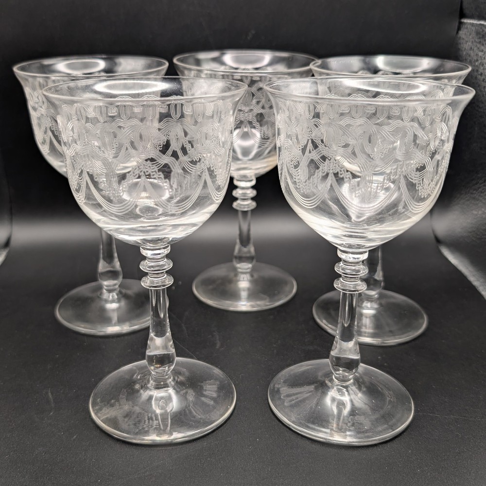 Set of 5 Bryce Wine Glasses Pattern 784-3