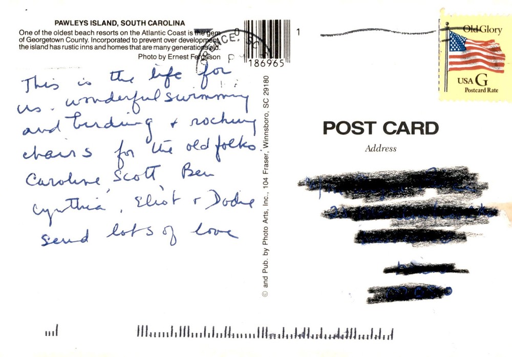 Pawleys Island, South Carolina - Oldest Beach Resort Postcard