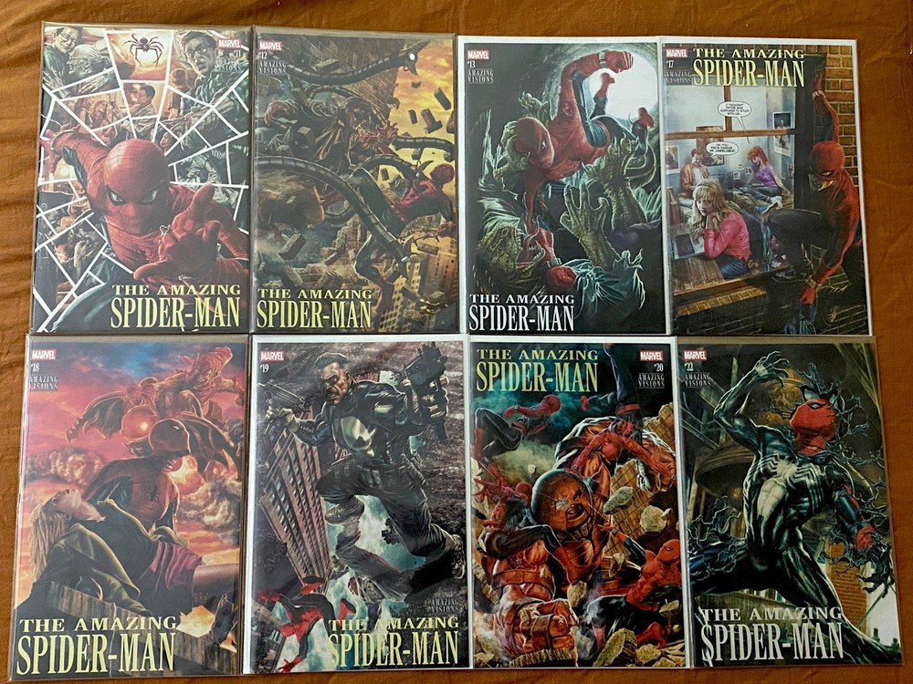 Amazing Spider-Man 11 12 13 17 18 19 20 22 Bermejo TRADE Set LOT Visions 2025-26