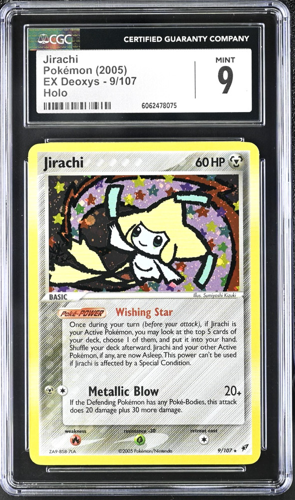 2005 Pokémon Jirachi Holo EX Deoxys #9 CGC 9RCH IS ACCEPTING CONSIGNMENTS! UP TO 95% PAYOUTS!
