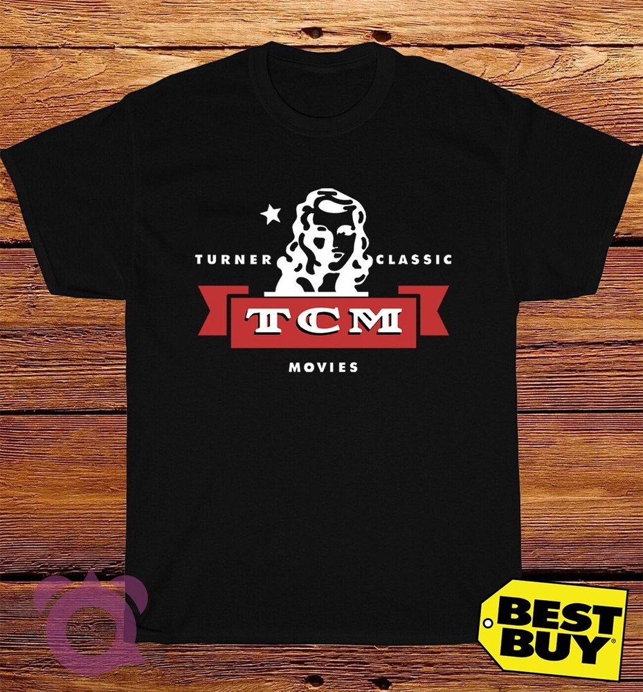 New Tshirt TCM Turner Classic Movie Logo Funny T-Shirt Made In USA Size S to 5XL