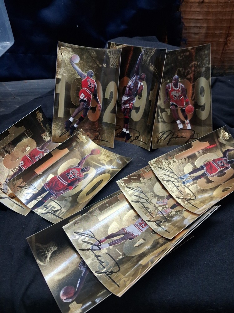 1989-1997 Michael Jordan Upperdeck GATORADE Gold Oversized Cards(missing 94)