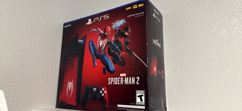 Sony PS5 Blu-Ray Edition Console Spider-Man 2 Limited Edition Bundle - Red/Black