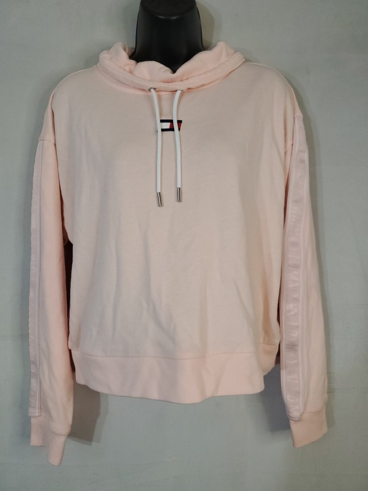 Vintage Tommy Hilfiger Sport Women's Size Small Cropped Cowl Neck Sweatshirt