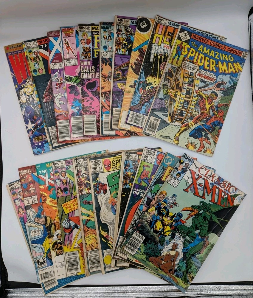Bronze Age Marvel DC Comic Lot of 20 X-Men Spider-Man Batman AS-IS (LOT 39)