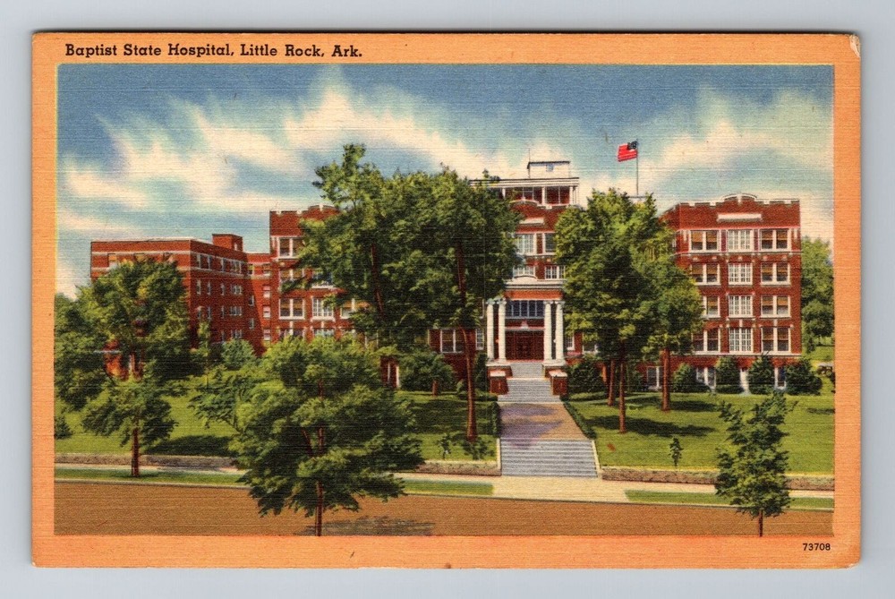 Little Rock AR-Arkansas, Baptist State Hospital, Antique, Vintage Postcard
