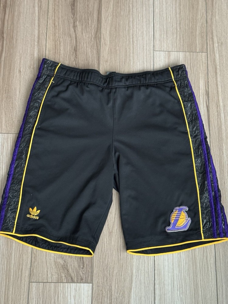Los Angeles Lakers Adidas Basketball Shorts - Men’s Limited Edition Black Large