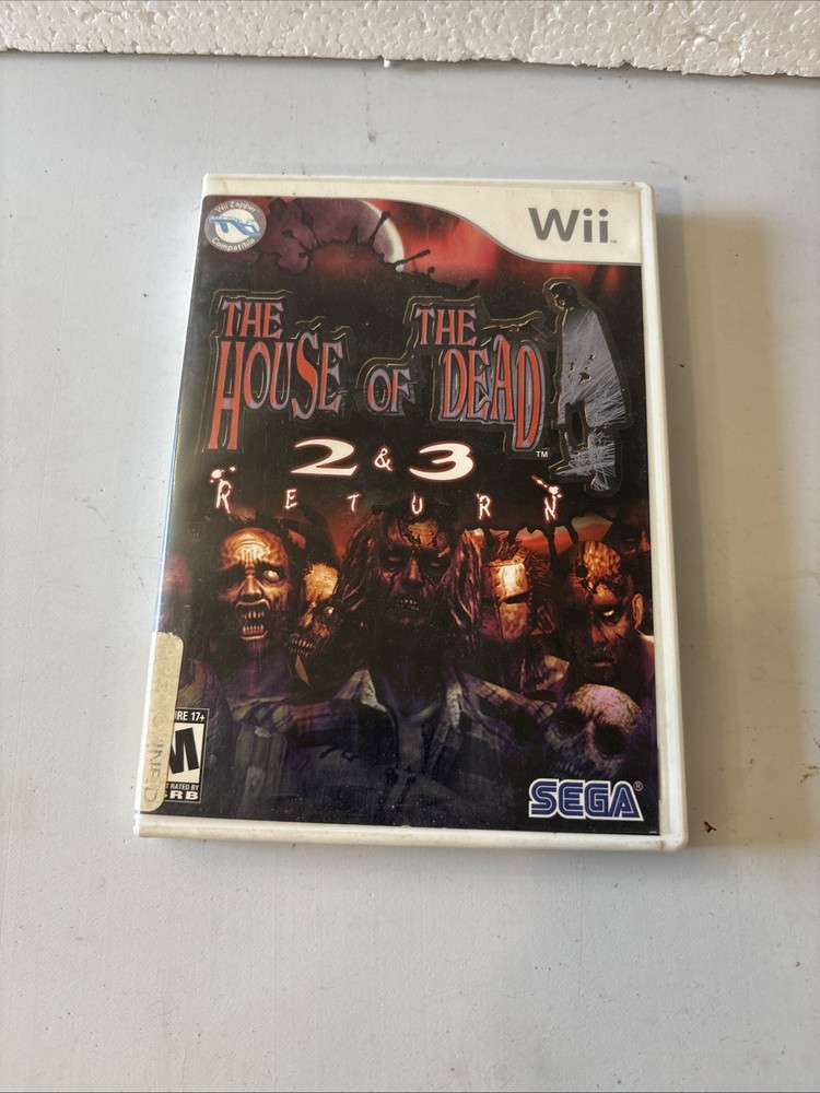 Nintendo Wii House Of The Dead 2 & 3 Return Complete With Manual