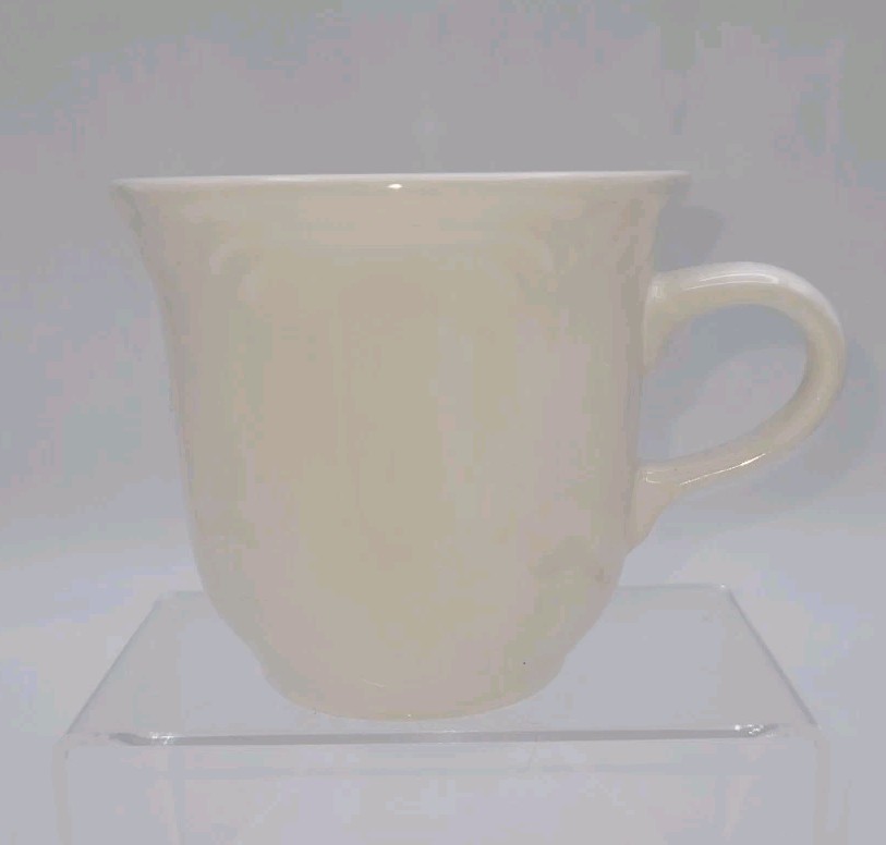Vintage Pfaltzgraff Filigree Coffee Tea Cup Mug White Stoneware