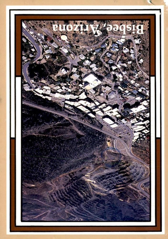 Bisbee, Arizona Aerial View with Lavender Pit Mine, 2004 Postcard