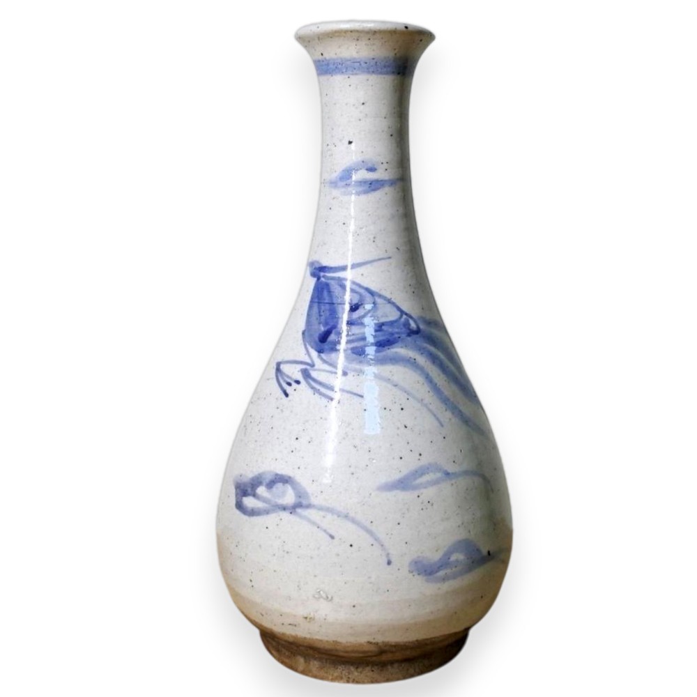 Antique Imari Vase Meiji Period Japanese Ceramic Sometsuke Traditional 11 inch
