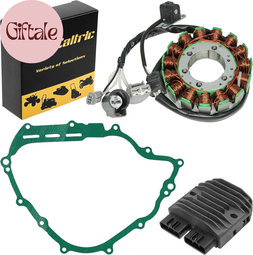 Stator and Regulator Rectifier with Gasket Compatible with Yamaha Rhino 700 Yxr7