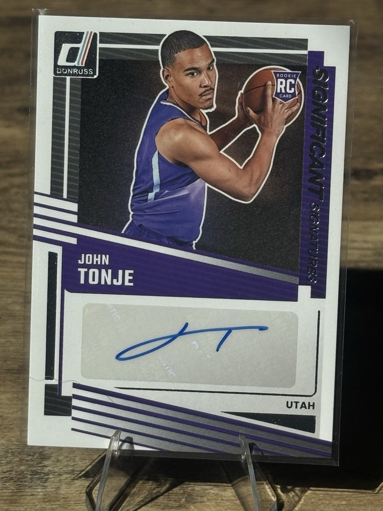 Panini Donruss Basketball 2025-26 John Tonje Signatures RC Auto Utah #SS-JTJ