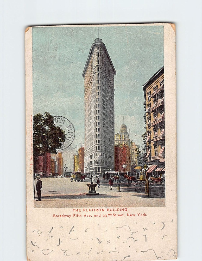Postcard Flatiron Building New York USA