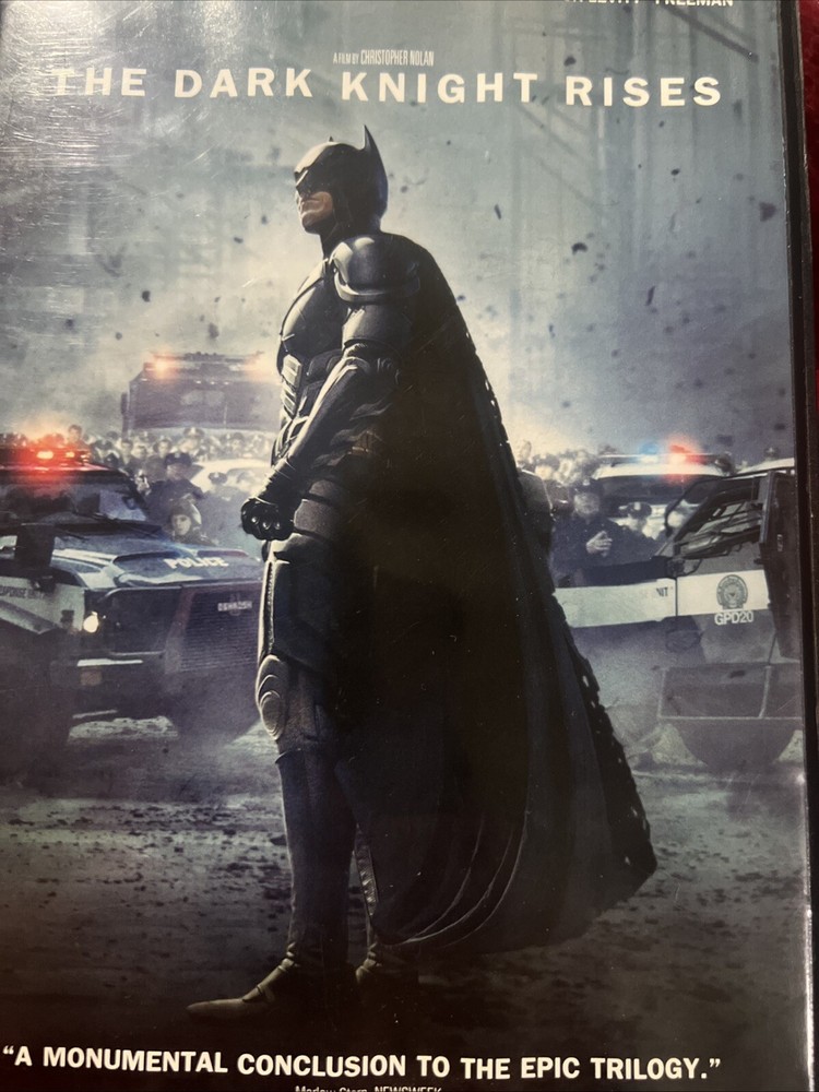 The Dark Knight Rises 2012 DVD Batman Movie Christopher Nolan