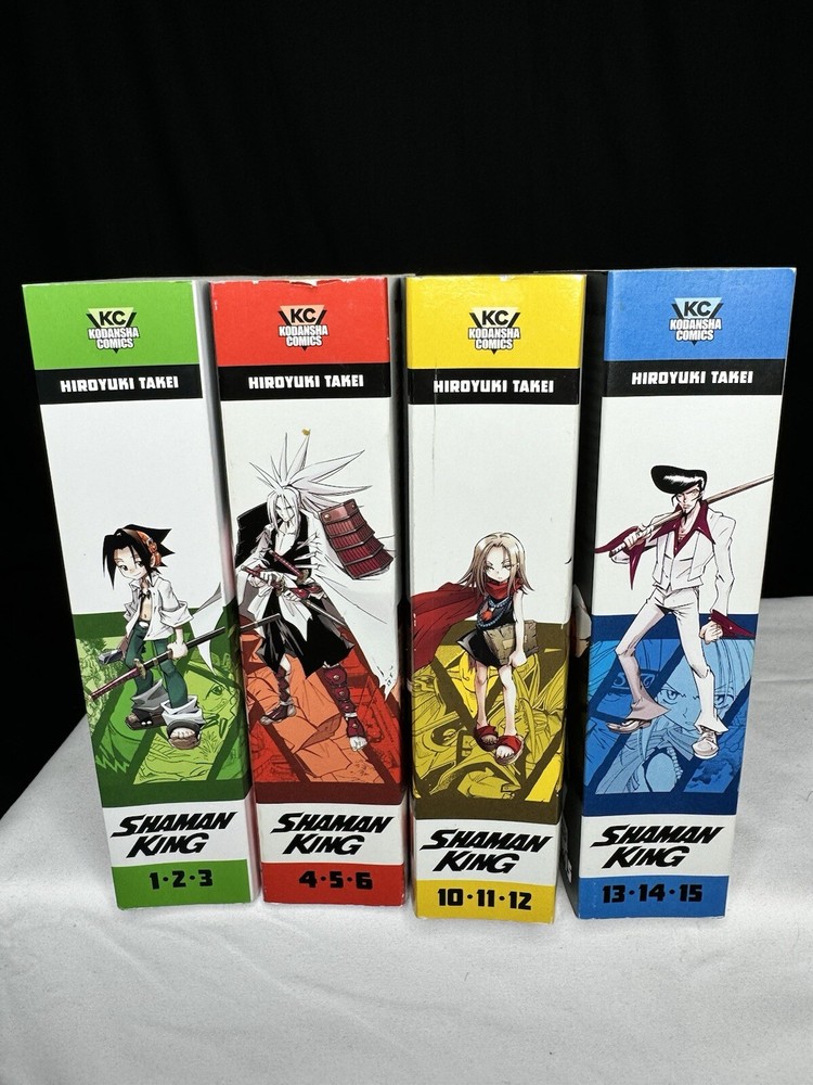 Shaman King Vol 1-6 & Vol 10-15 English Manga Omnibus Lot of 4 Kodansha Comics