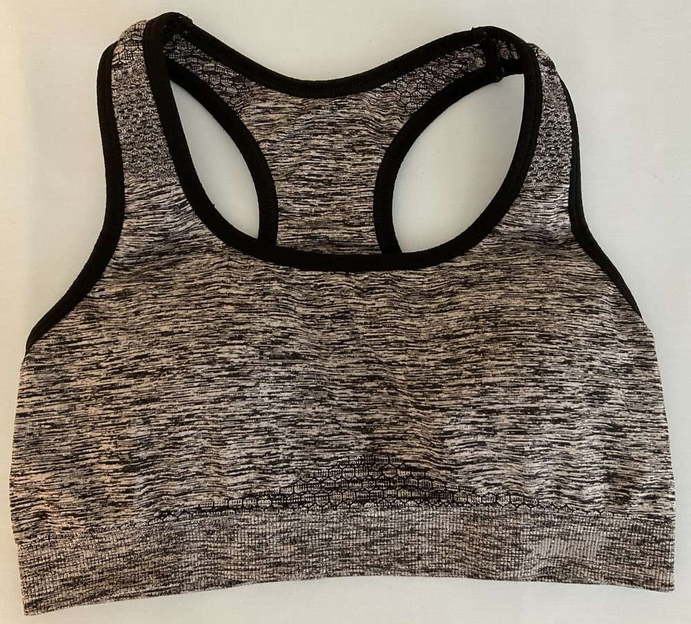 Women's Racerback Sports Bra Black/White Size M