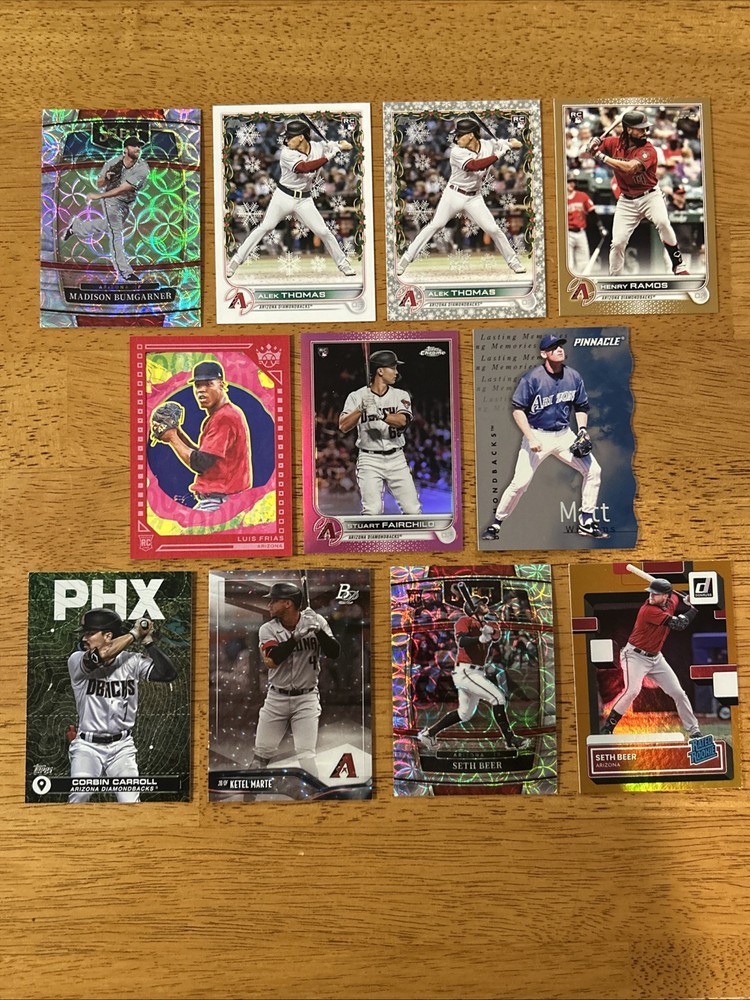 Arizona Diamondbacks - 11 Card Lot - Parallels & Numbered & SP