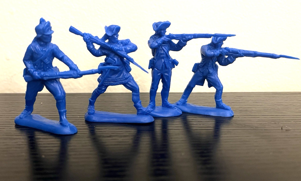 Classic Toy Soldiers Barzso Marx American Revolution Figures 54/60 MM Lot of 4