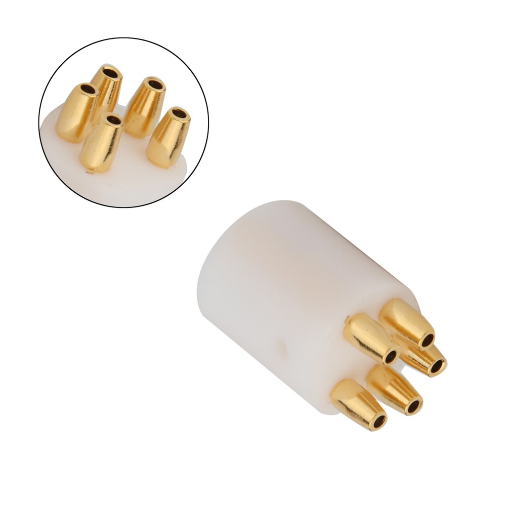 5-Pin HiFi Audio DIN Male Female Plug Tonearm Connector PTFE Insulation Part DIY