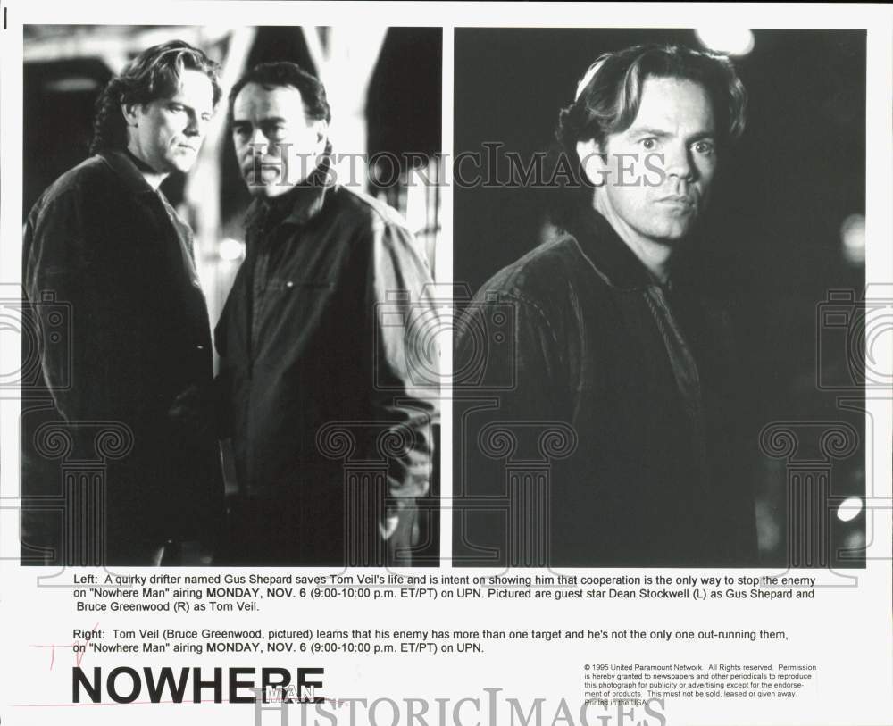 1995 Press Photo Dean Stockwell, Bruce Greenwood on 
