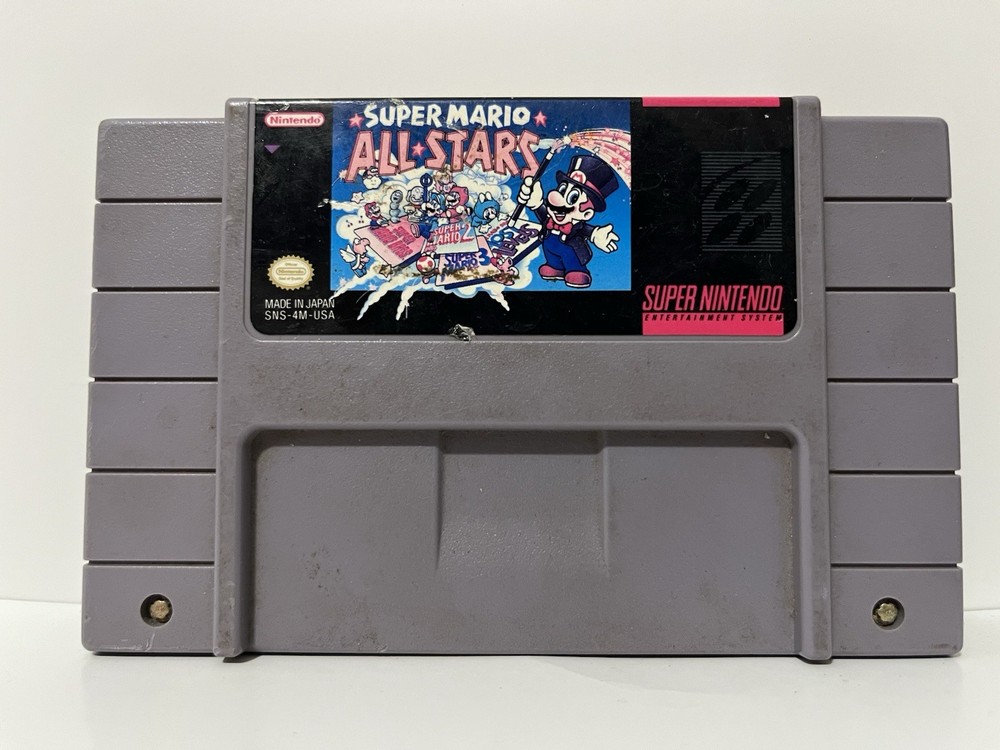 Super Mario All-Stars SNES Game Only NTSC-U/C Tested Authentic