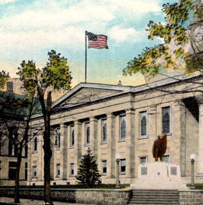 Vintage WB Postcard Chester County Court House West Chester Pennsylvania PA