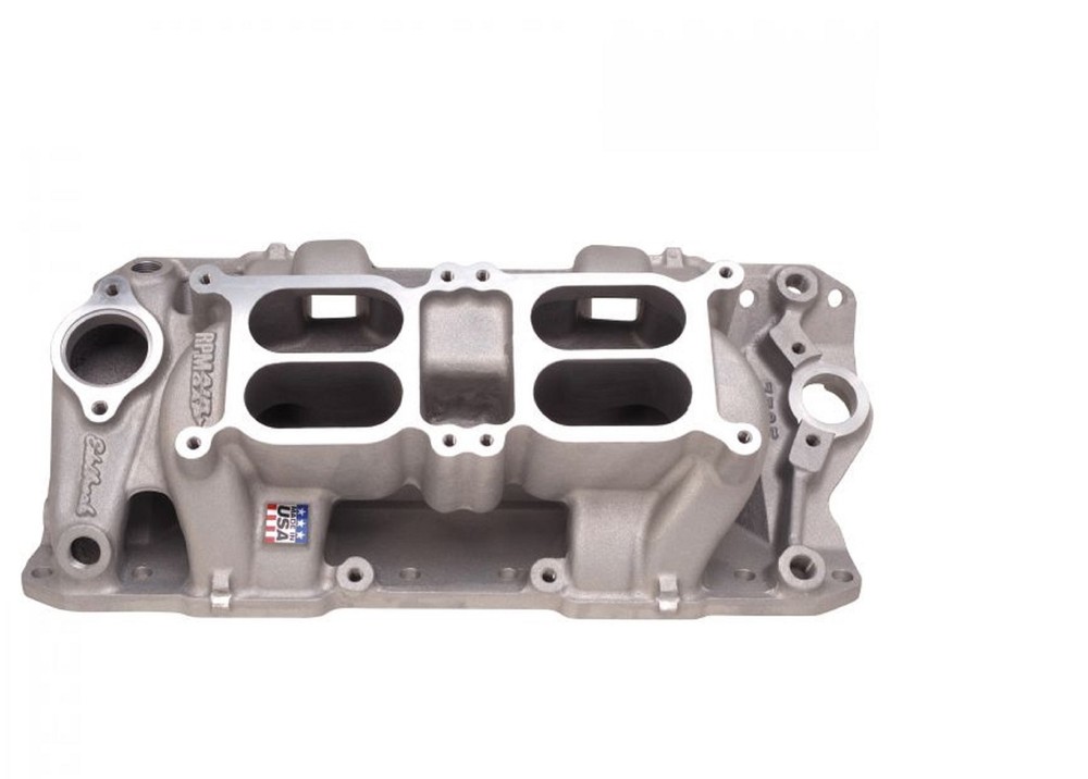 Edelbrock RPM Dual-Quad Air Gap Intake Manifold Chevy Small Block 7525