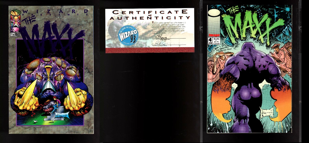 Wizard Presents The Maxx 1/2 (9.6/Nm+ Avg) With Coa Image Comics 1993 Cgc It!