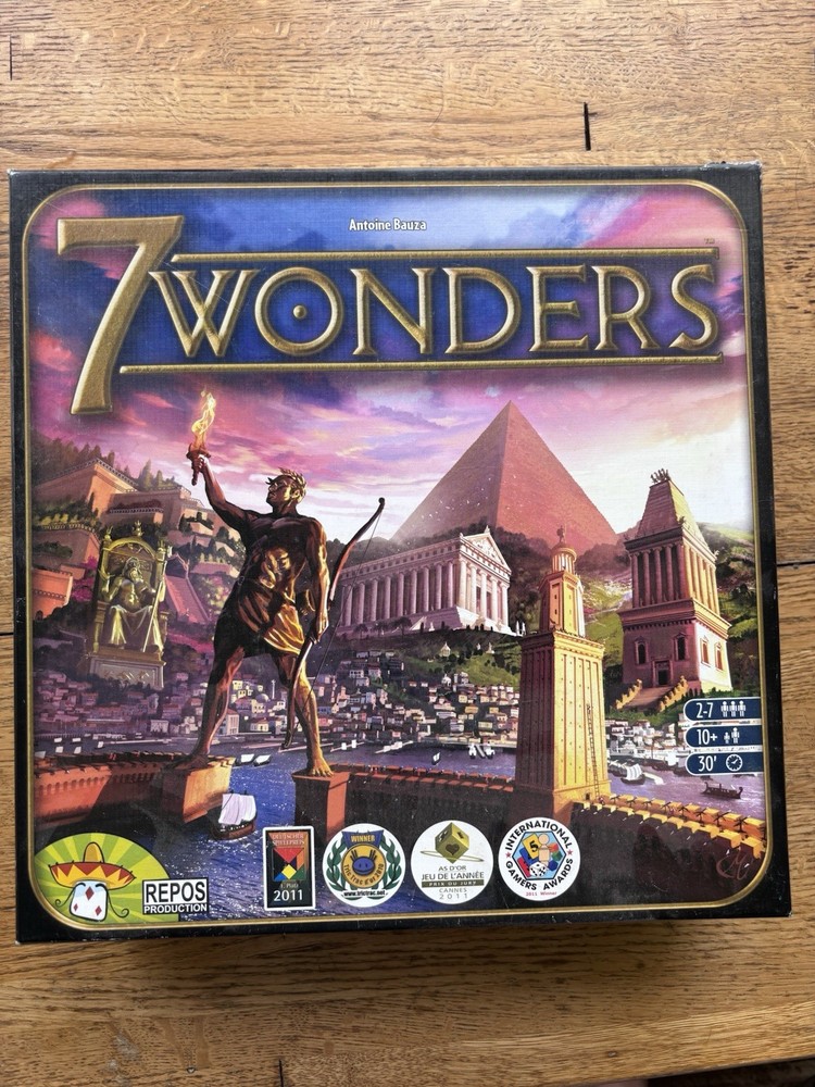 Repos Production 7 Wonders Award-Winning Strategy Board Game, 2 Players+