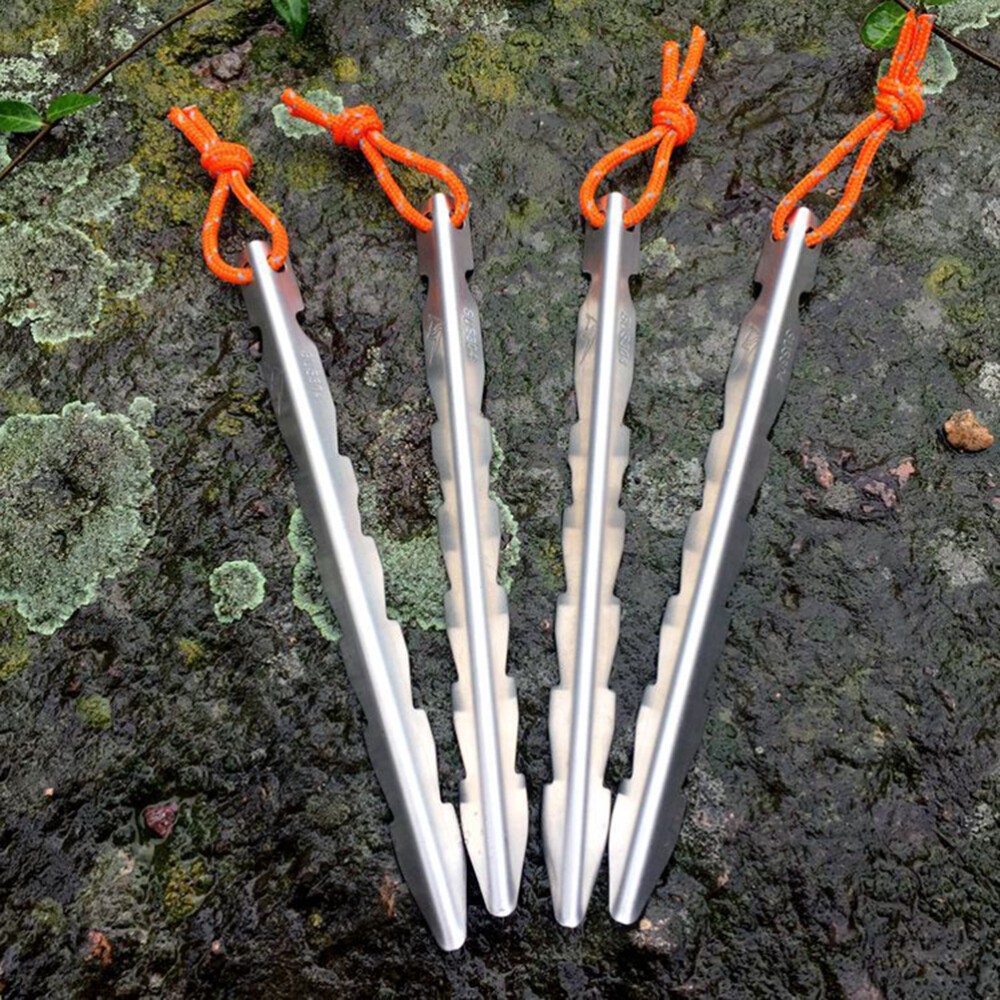 4 Pcs Tent Peg Stakes Canopy Pegs Outdoor Awning Nails Tent Pegs Tent Stakes