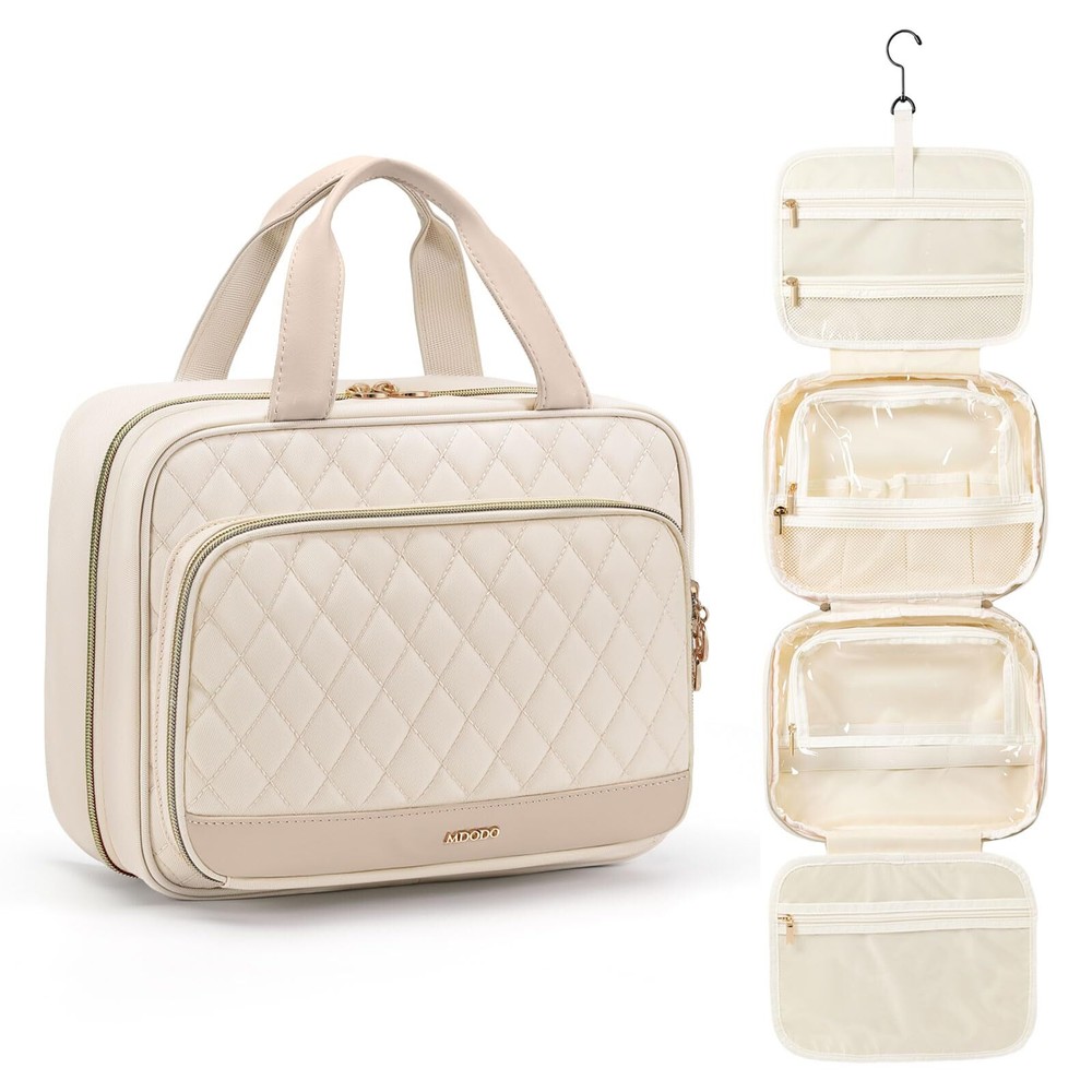 Hanging Travel Toiletry Makeup Bag for Women - Cosmetic Organizer