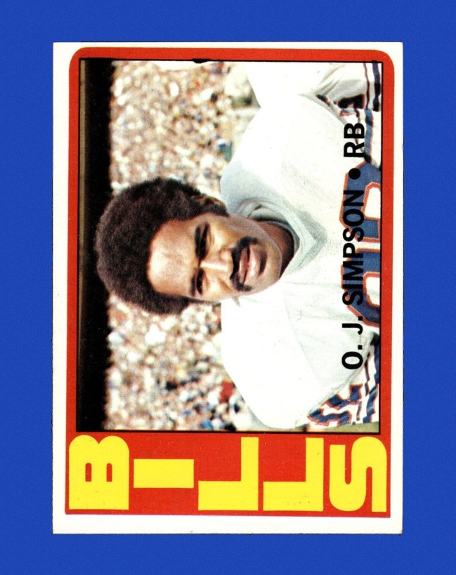 1972 Topps Set-Break #160 O.J.Simpson NR-MINT *GMCARDS*Consign with Greg Morris Cards