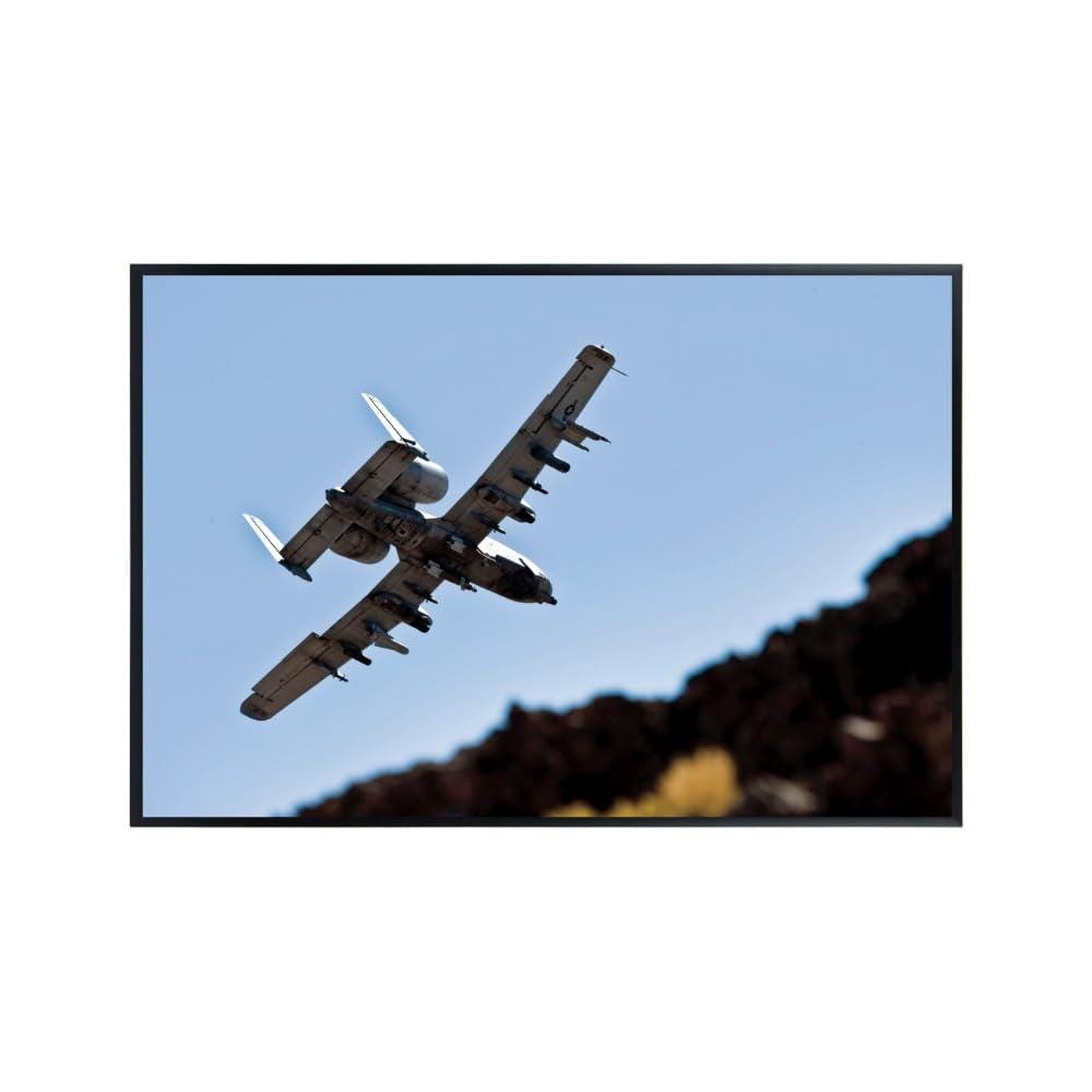 A-10 Thunderbolt Poster Warthog Military Aviation Wall Art Airplane Print