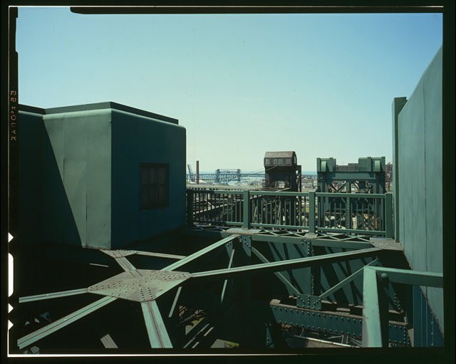 Carter Road Lift Bridge, Spanning Cuyahoga River at Carter Road, Cleveland,