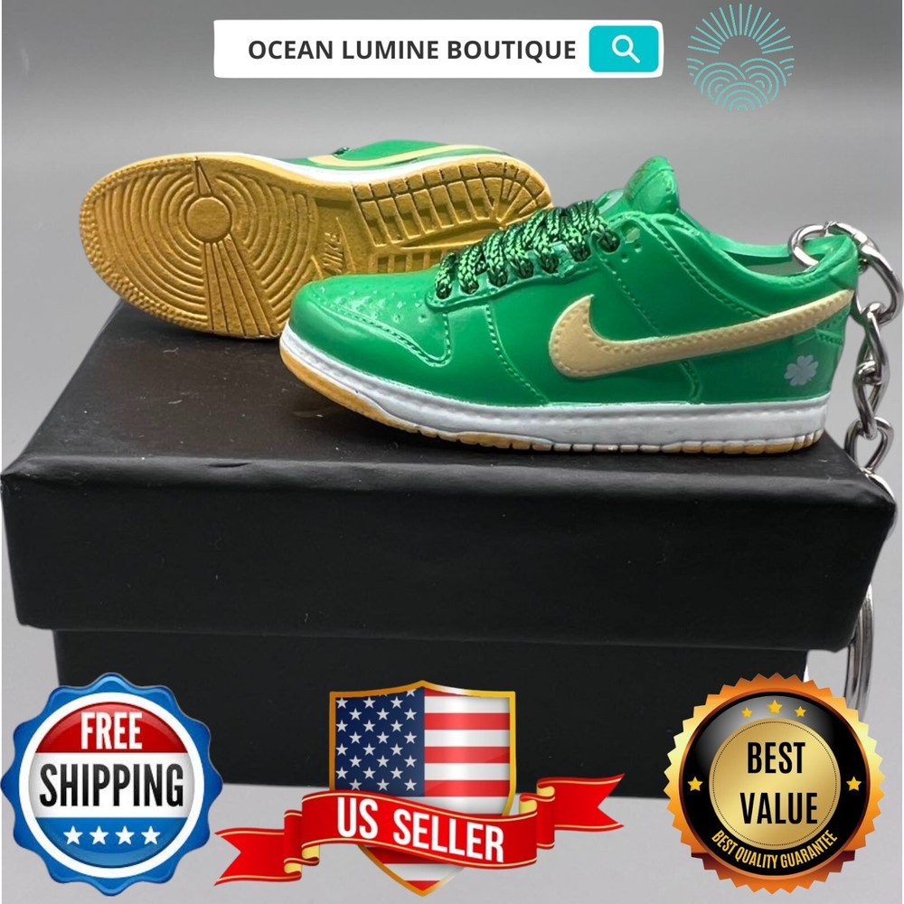 SB DUNK 3D Mini Sneaker Keychain, Jordan Sneaker Collectible, Box Options