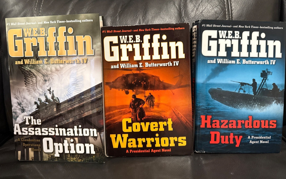 W.E.B. Griffin First Edition Bundle - The Assassination Option, Covert Warriors,