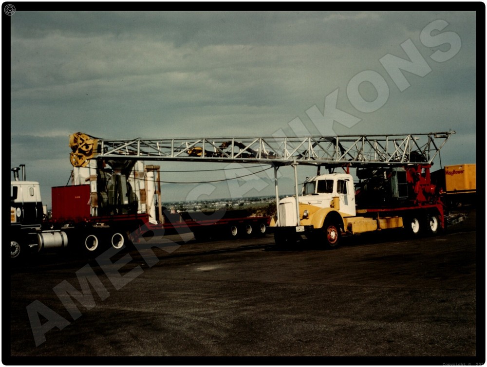 Mack Trucks New Metal Sign: 1975 Truck Crane