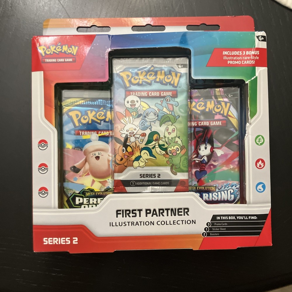 Pokemon First Partner Illustration Collection Series 2 Sealed Box w/ 2 Boosters