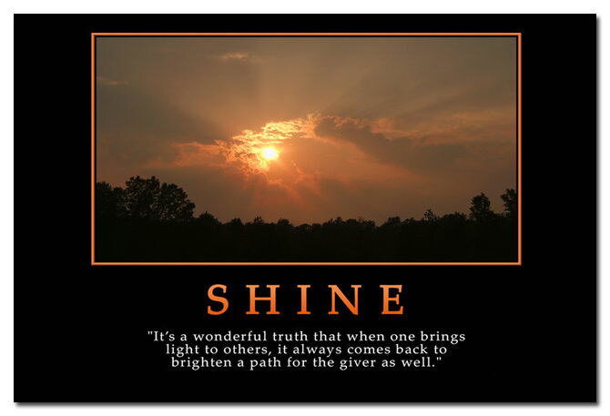 80736 SHINE Motivational Quotes Education Wall Print Poster US