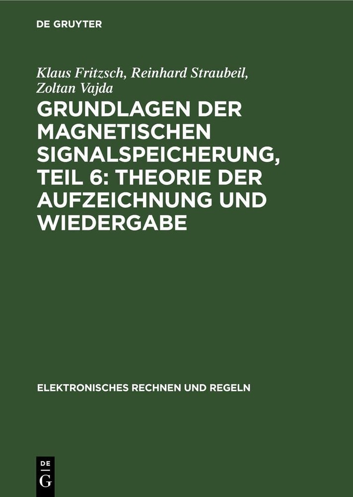 Klaus Fritzsch Reinhard Straubeil Zol Theorie Der Aufzeichnung Und W (Hardback)